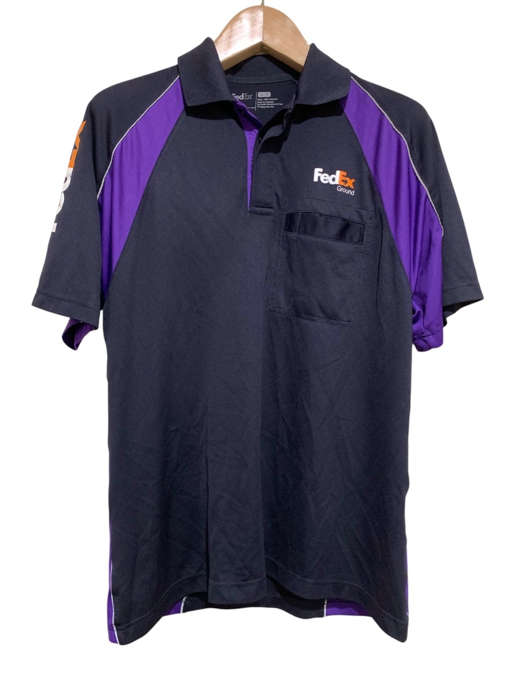 FedEx Ground Stan Herman Collared SS Polo Size Medium Workwear